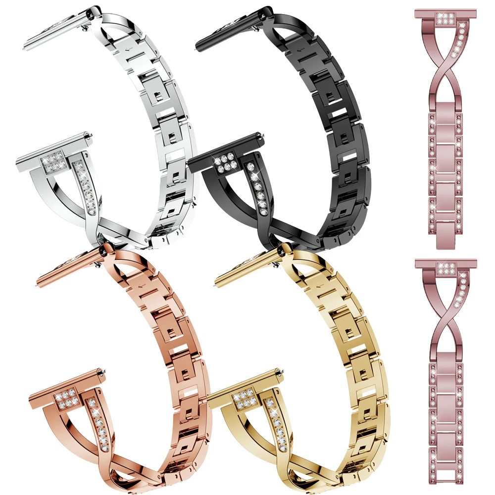 For Huawei Watch GT3 GT2 42mm Smart Watch Stainless steel Strap Watchband 20mm Band Honor magic watch2 42mm Bracelet Replacement