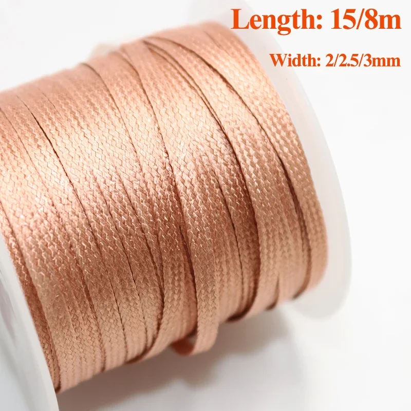 Медная проволока 15/8 м длина 2 0/2 5/3 мм ширина распайки плетеный фитиль проволоки
