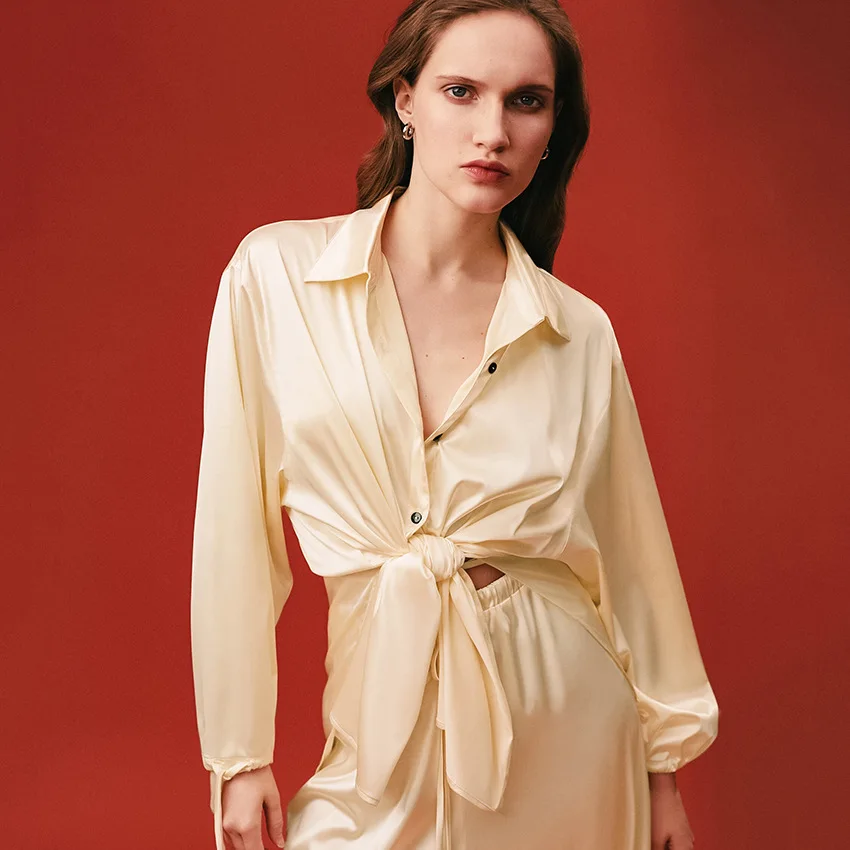 

Flame Of Dream Summer New Style Ice Silk Comfortable Three Piece Set Women's Pajamas Sets 22797