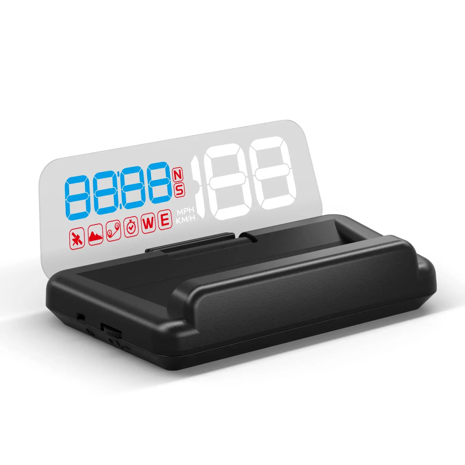 

T900 HUD Mirror Car Head up display Auto Windshield GPS Speed Projector Security Alarm Water temp Overspeed RPM Voltage