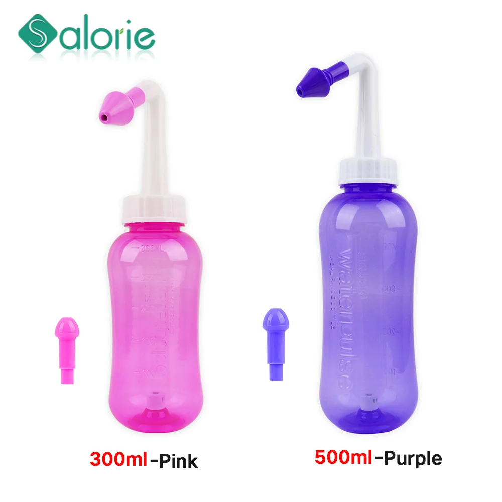 

1set 300ML Nasal irrigator Nasal Rinse Bottle Nasal Wash Cleaner Nose Protector Avoid Allergic Rhinitis Adults Children Neti Pot