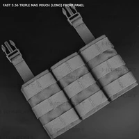 tactical 5 56 triple kangaroo magazine pouch plate carrier front panels for 5 56 mags airsoft hunting vest paintball accessories