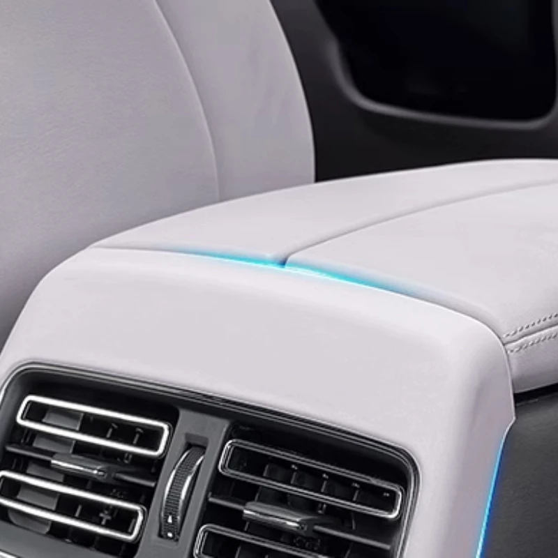 Фото Для BYD Tang DMI Smart Driving Edition, задняя воздушная маска с центральным управлением, силиконовая защитная накладка, принадлежности для украшения салона автомобиля №4