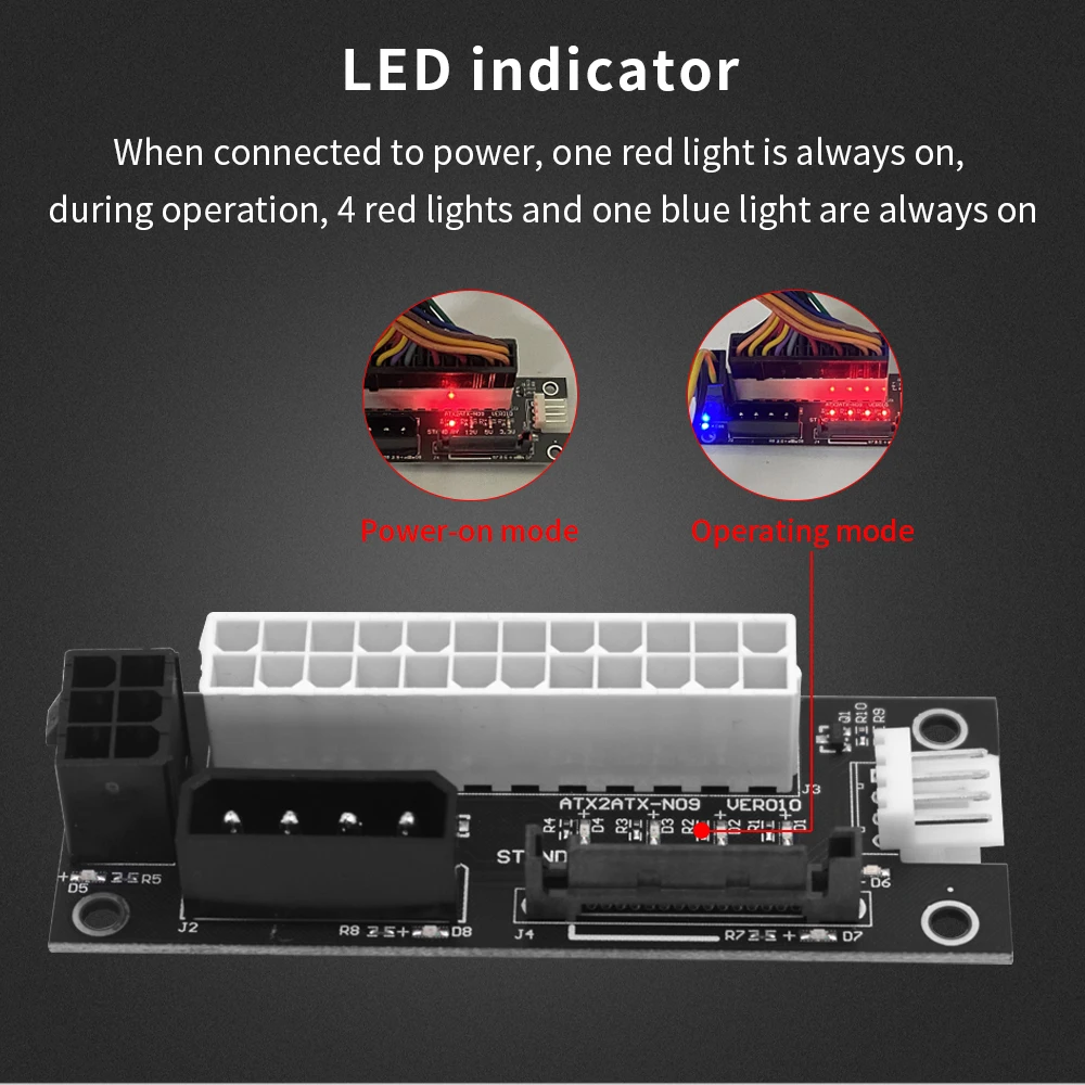 TISHRIC 10 шт. блочный синхронизатор блока ПК ADD2PSU Molex двойной разъем питания
