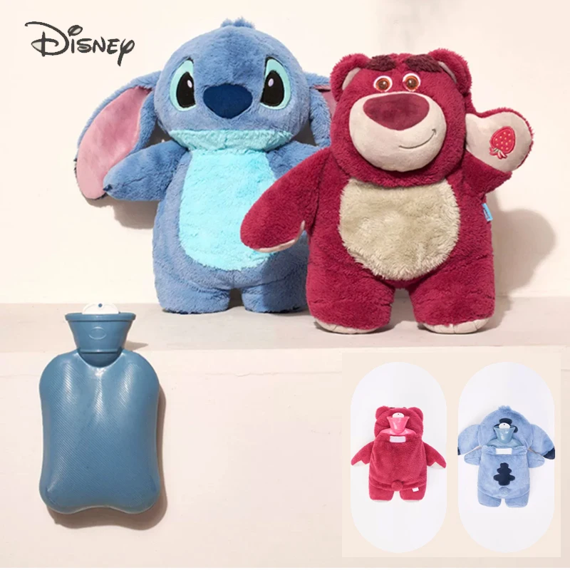 

30cm Disney Anime Lilo & Stitch Winter Large Plush Hot Water Kawaii Bottle Women'S Home Water Filling Hand Warmer Gifts For Kids