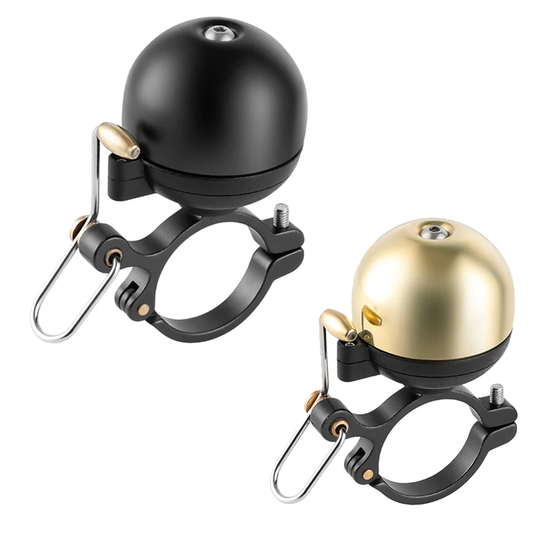 

Retro Bicycle Bells Ring Bike Handlebar Bells Horn Crisp Loud Sound Steel Copper Cycling Warning Alarm For Airtags