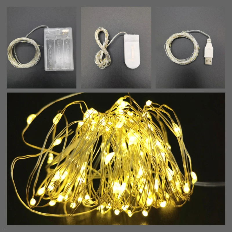 

1M - 10M Fairy LED String Lights Decorations for Home Christmas Pretty Garland Garden Outdoor Decor Holiday Lighting Decorations