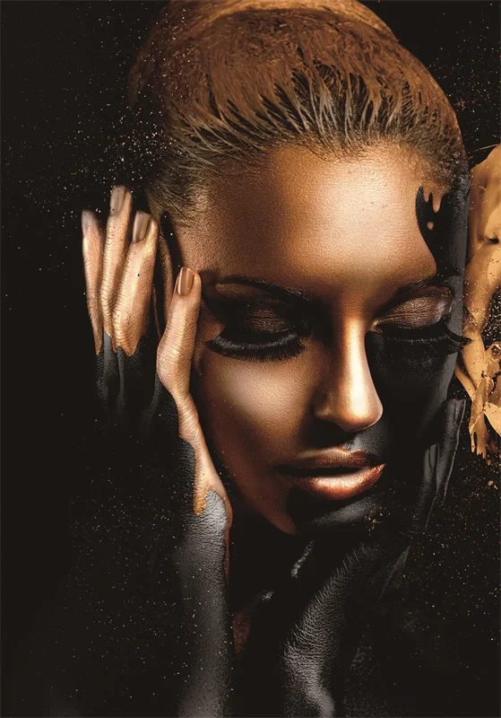 Портрет женщины на холсте Fashionista