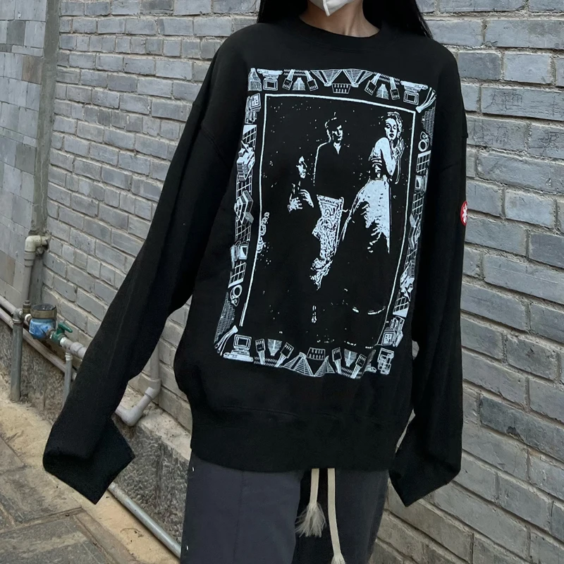 

Толстовка CAV EMPT с капюшоном, черные свитшоты 1:1, высокое качество, подходит ко всему, мужская и женская одежда с капюшоном, 2022