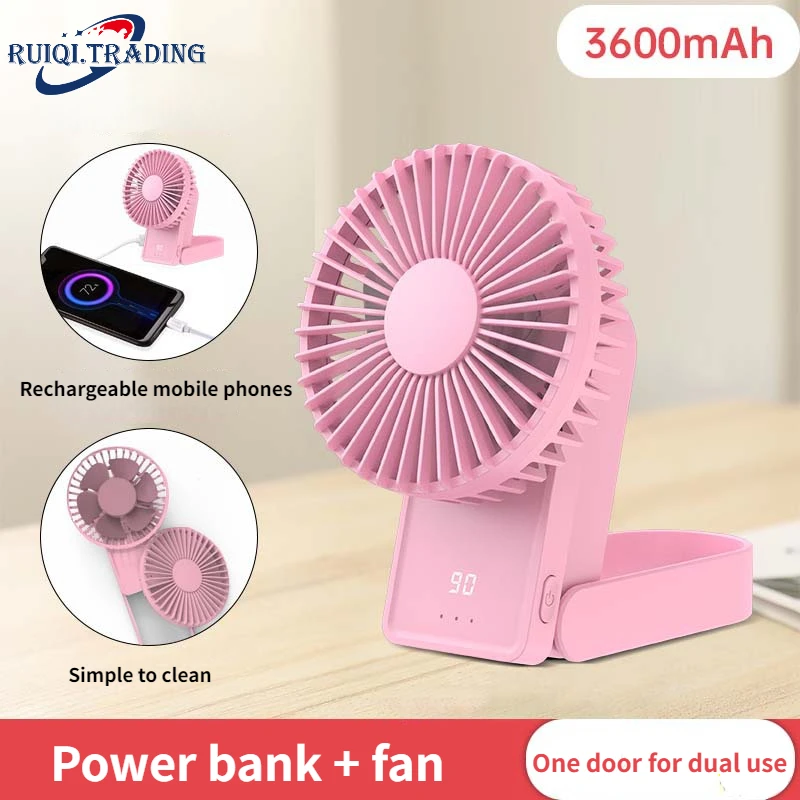 

Fold Desktop Desk Camping Fan USB Charging Electric Mini Fan Portable Air Conditioner Outdoors Mute Air Cooler