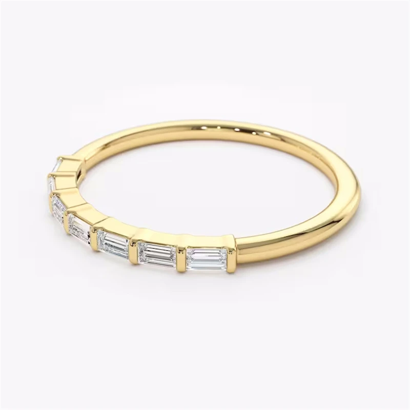 Лабораторный Выращенный бриллиант Au750 0 26 карата однотонная желтая Золотая