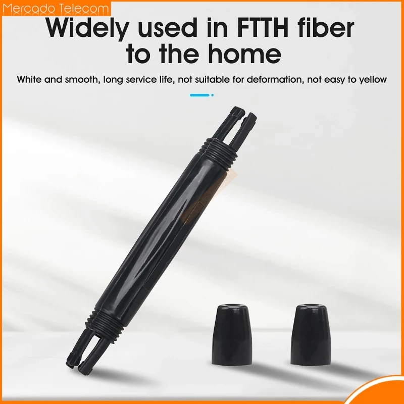 150Pcs Drop cable protection box Optical fiber Protection box small round tube heat shrink tubing to protect fiber splice tray