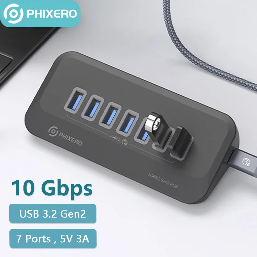 

Док-станция PHIXERO USB 3,2, 10 Гбит/с
