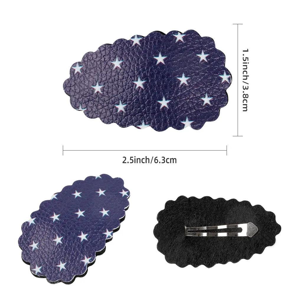 Детские заколки для волос в виде звезд и полос с американским флагом |