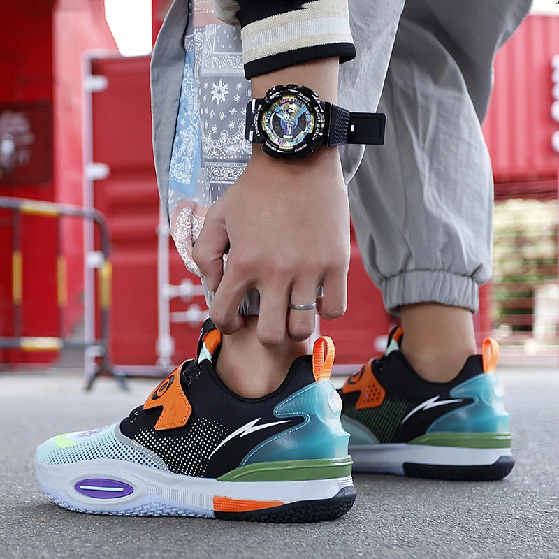 Basketball Shoes Men Kids Basket Boots Women Mesh Sports Shoes Brand Designer Sneakers Streetball Training Shoes Male Footwear