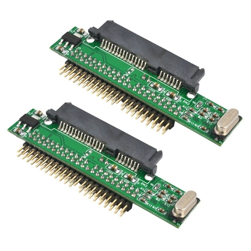 

2Pcs 7+15 Pin Sata Ssd Hdd Female To 2.5 Inch 44Pin Ide Male Adapter For Laptop