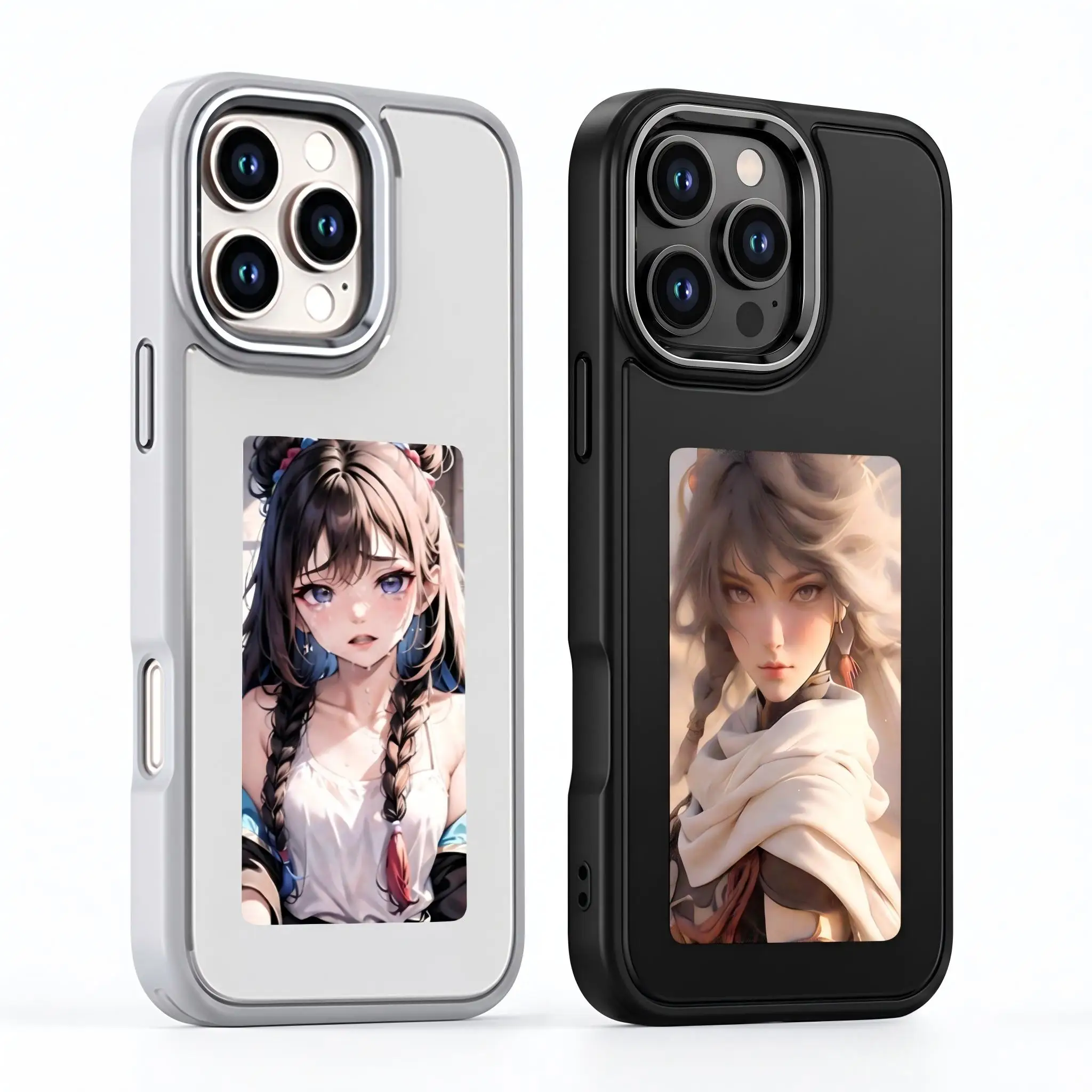 Чехол для телефона с NFC и 4-цветным E-Ink дисплеем для iPhone 13141516 Pro, умный защитный чехол с возможностью персонализации и нанесения фото, приятный на ощупь (art.: 3920dba8781dd) - 3920dba8781dd