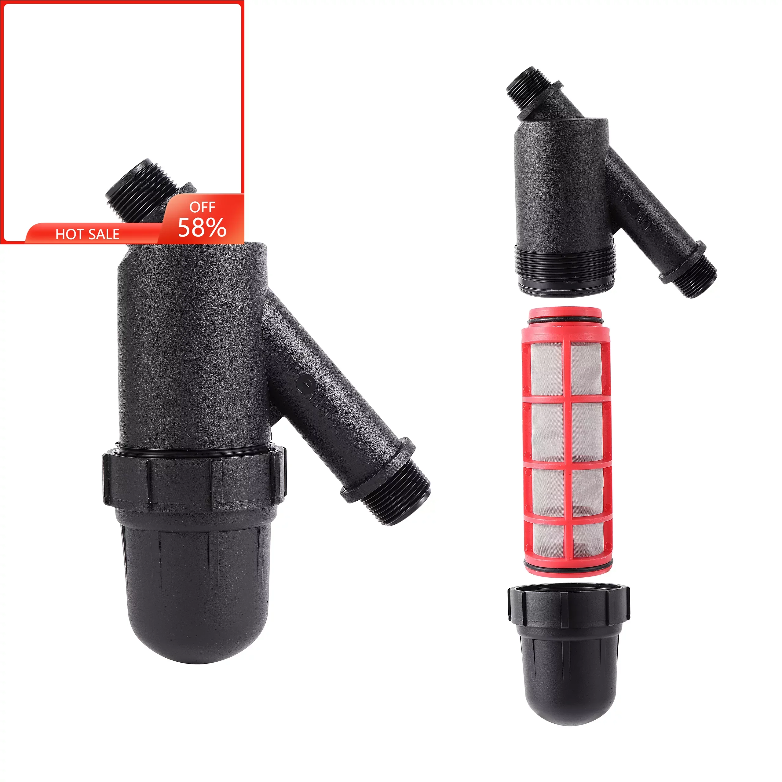 

3/4" Male Thread Screen Water Filter Garden Irrigation Misting Spray System Impurities Strainer 120 Mesh Stainless Steel Filter