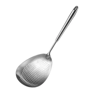 kitchen skimmer strainer slotted spoon stainless steel professional oil filter oil mesh frying spoon colander cooking spoon