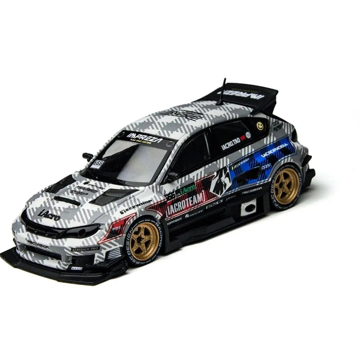 Фото Модель автомобиля Subaru Impreza IAcro из литого металла, масштаб 1:64, Diecast TM PSC №3