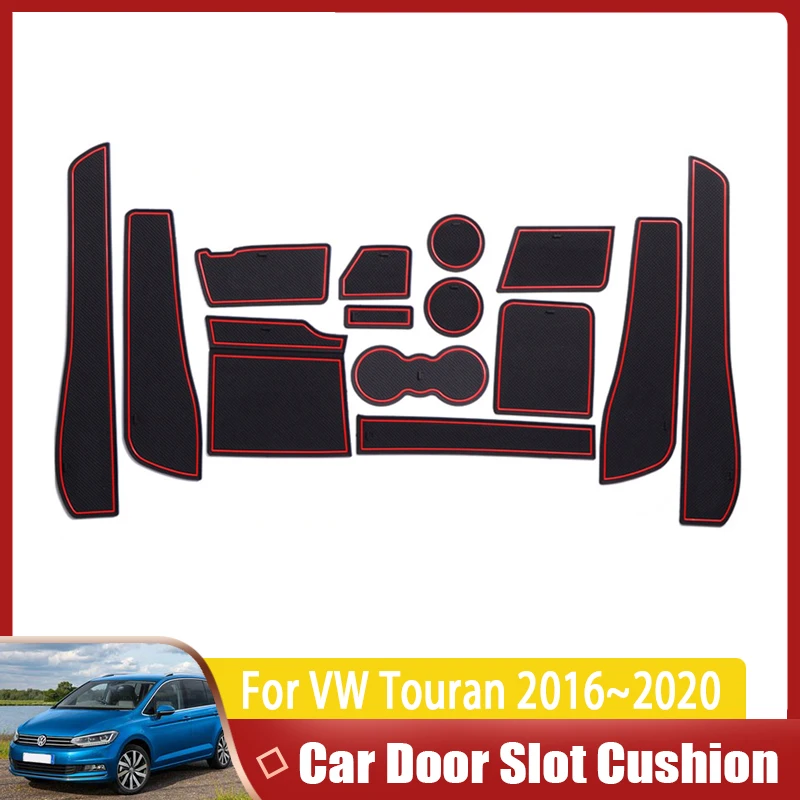 

Car Slot Hole Pad For VW Touran Volkswagen Golf Touran MK2 2016~2020 Auto Dirt-resistant Phone Gate Slot Mat Car Accessories