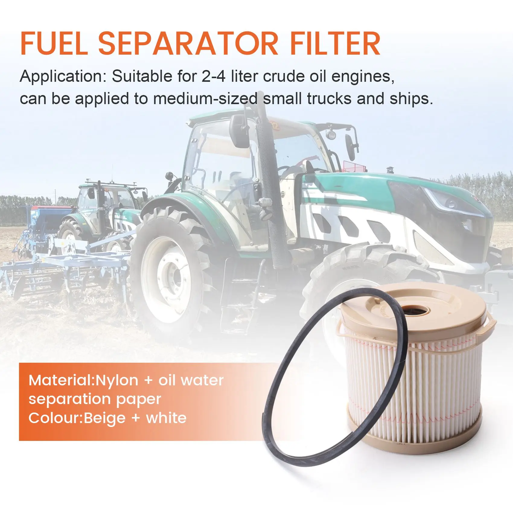 4 шт. 2010PM 2010TM фильтрующие элементы для топливного двигателя 500FG сепаратор