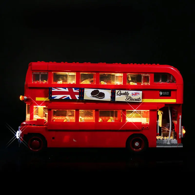 Фото Комплект светодиодных ламп для LEGO 10258, совместимый с 21045, набор аксессуаров для лондонского автобуса, игрушки-светильники, подарок на Рождество (модель в комплект не входит) №4