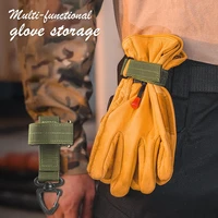 new multi purpose nylon gloves hook work gloves safety clip outdoor tactical gloves climbing rope anti lost camping hanging buck