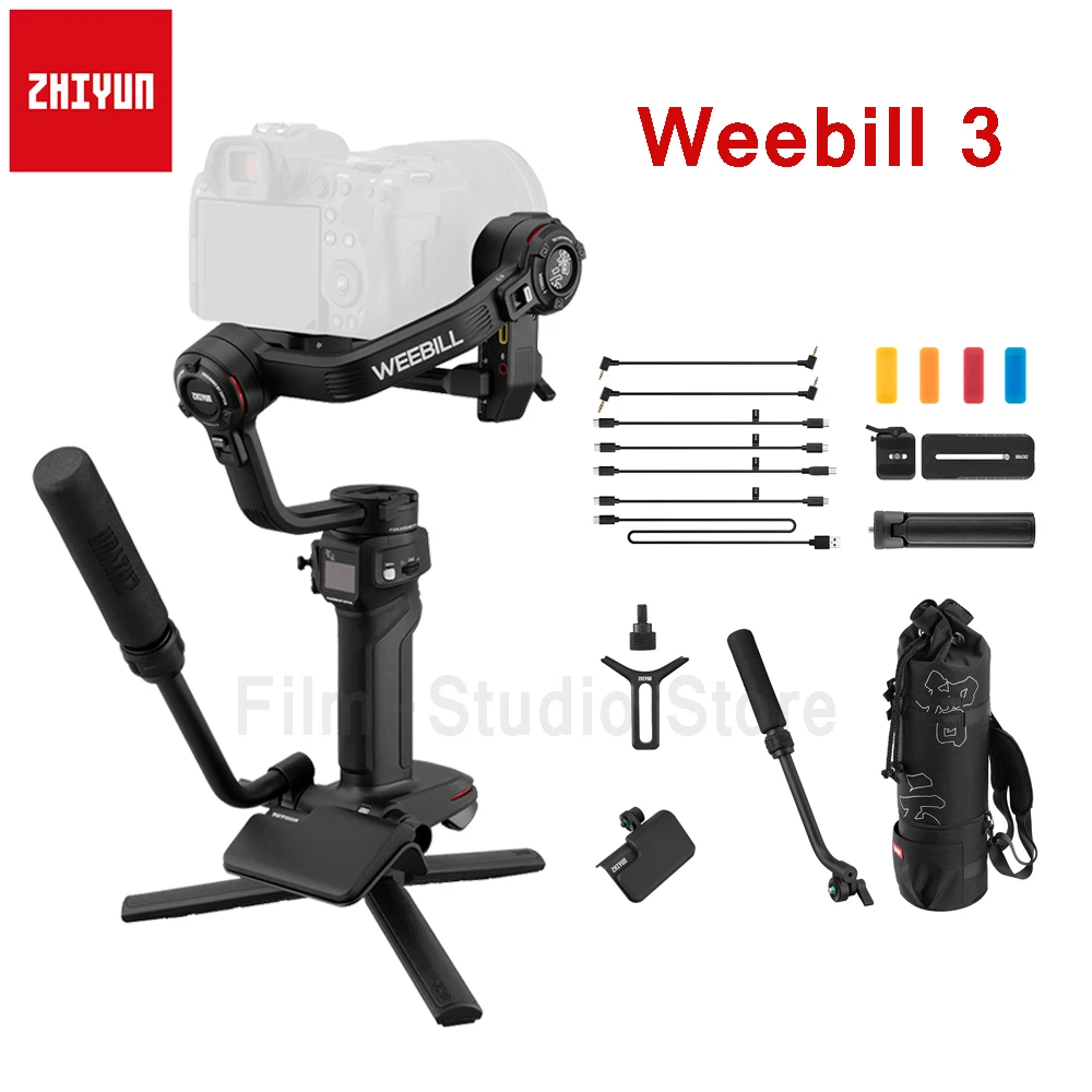 

ZHIYUN Weebill 3 3-Axis Camera Gimbal Stabilizer Handheld Stabilizer Build in Mic Light For Canon Sony Panasonic Nikon Cameras