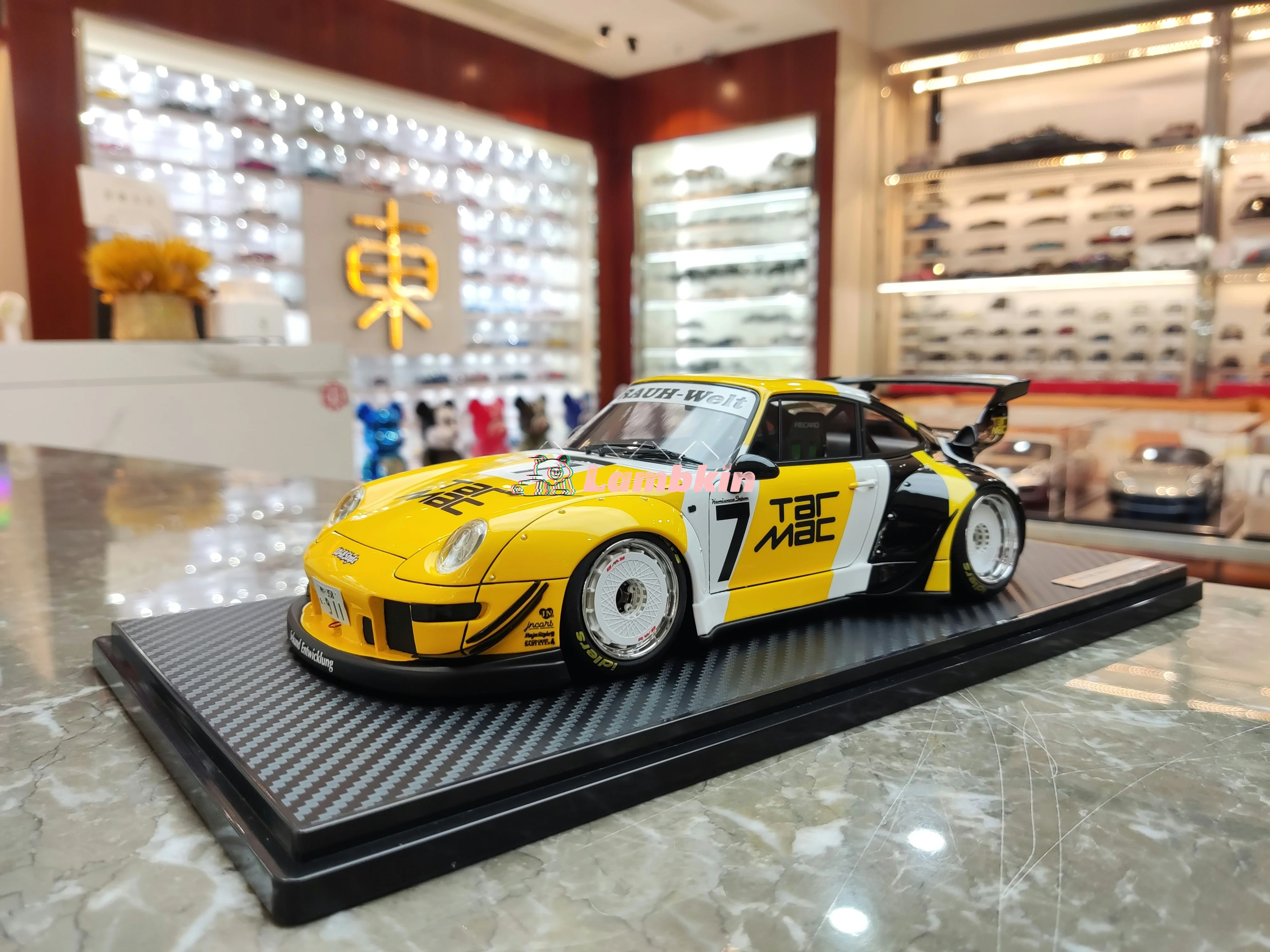 TM IG co-фирменные масштабы 1/18 для 911 993 RWB копия искусственных подарков миниатюрные