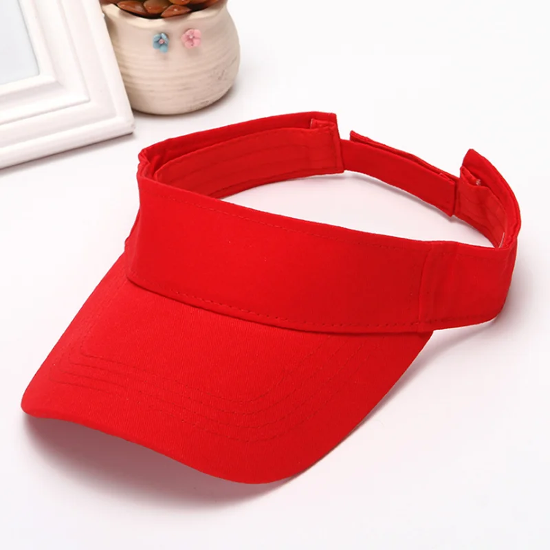 

Outdoor Woman Adjustable Visor Sun Hat Female Sunscreen Summer Sport Tennis Caps Fashion Lady Travel Beach Empty Top Hats Unisex