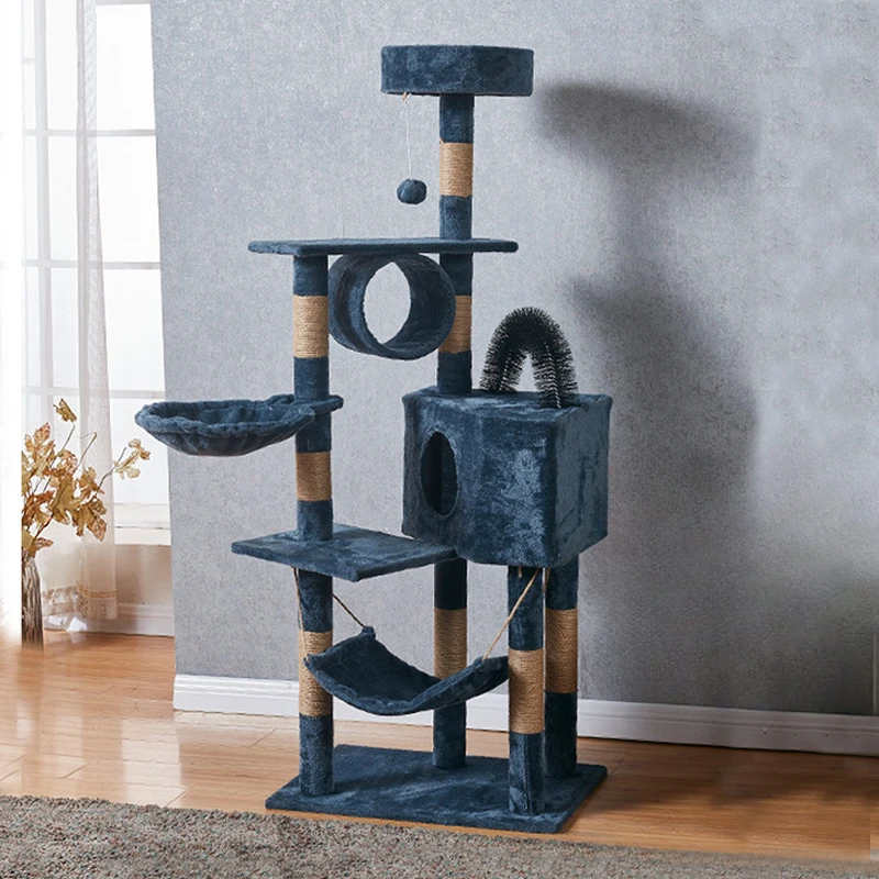 

Toys Tower Scratchers Accessories House Interactive Stuff Climbing Scratchers Bed Habitats Kratzbaum Katzen Pet Products RR50FS