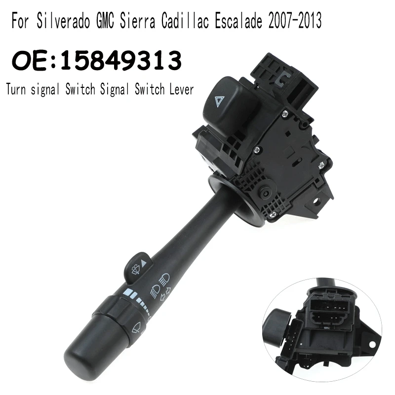 

Переключатель сигнала поворота, рычаг переключателя сигнала для Chevrolet Silverado GMC Sierra Cadillac Escalade 2007-2013 15849313