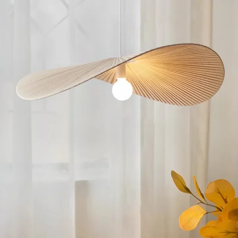 Nordic Wabi sabi Подвесной светильник Минималистское освещение Светодиодные тканые