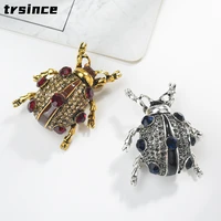 rhinestone beetle brooches for women and men insect brooch pin fashion lapel pins jewelry good gift