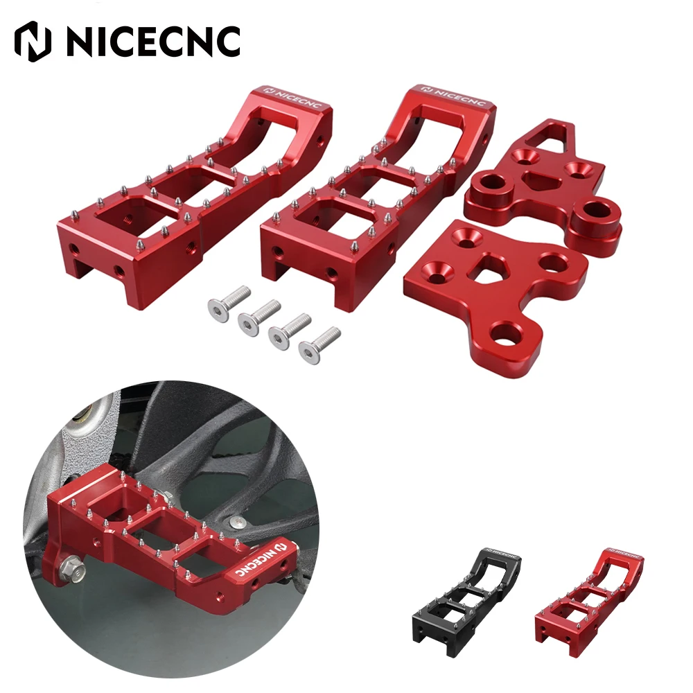 

NiceCNC Footrests Stand Foot Pegs Rest Pedals ATV for Yamaha YFZ450R 2009-2022 YFZ450X 2010-2011 Billet Aluminum Footpegs