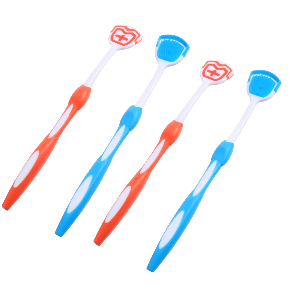 

Tongue Scraper Cleaner Brush Oral Scrapers Mouth Brushes Silicone Breath Plastic Cleanser Adults Care Scraping Cleaning Kit Bad