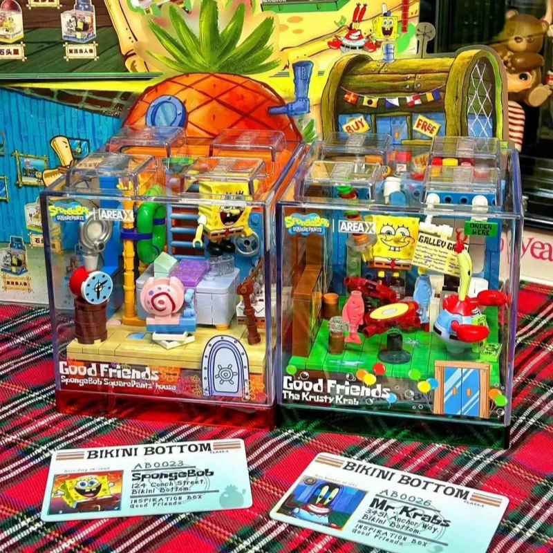 Серия Губка Боб строительные блоки сделай сам новая коробка Патрик Стар