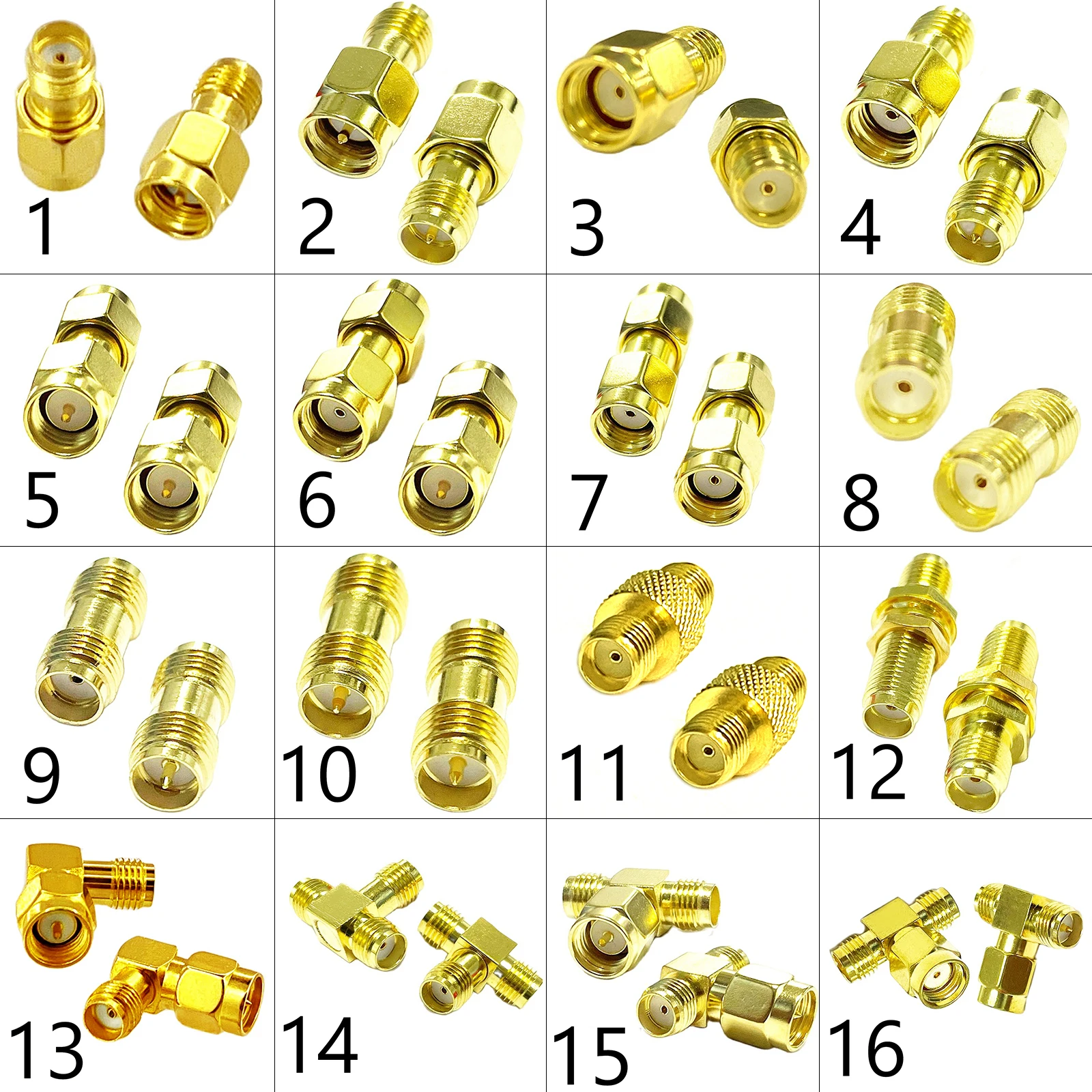 DexMRtiC SMA Male / Female разъем РЧ коаксиального адаптера прямой угол Т-типа сплиттер