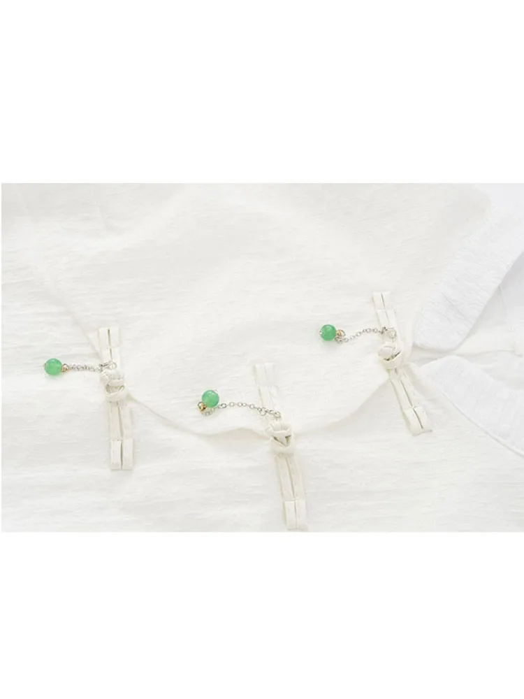 Женский винтажный укороченный топ свободная Повседневная рубашка с пышными