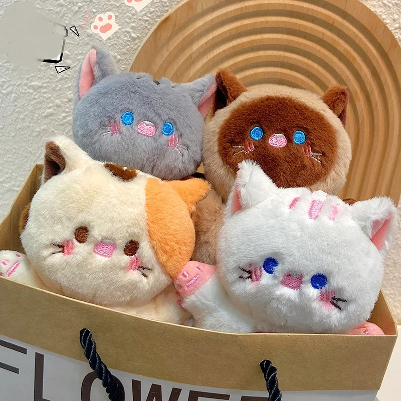 

Брелки в виде кошки, милые плюшевые подвески, мягкие рождественские подарки на день рождения, женские Брелки для женщин, подвесные парные брелки