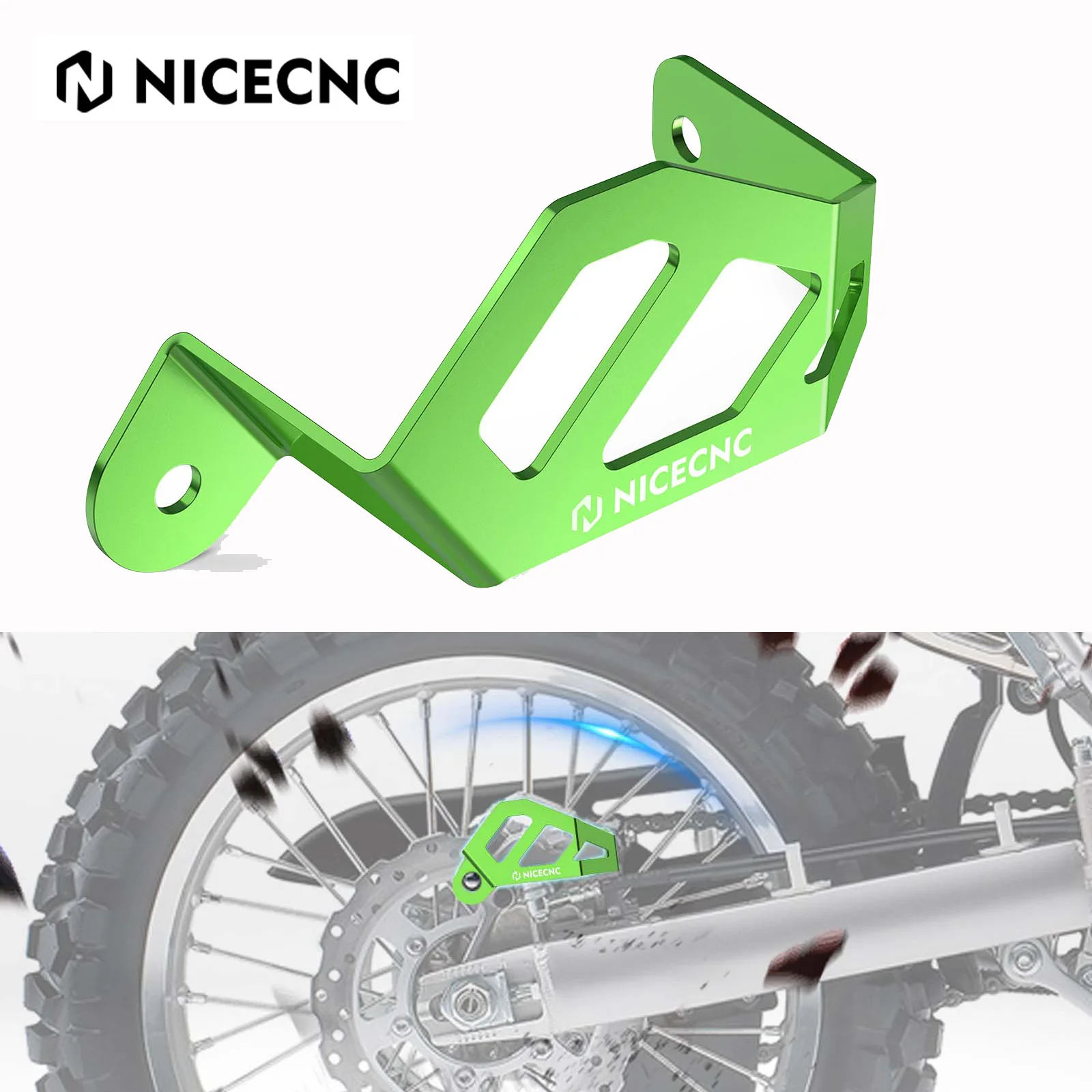 Фото Задний суппорт NICECNC для KAWASAKI KX125 KX250 KX500 KDX200 KDX200R KLX300R 1997-2002 KLX250 2018-2020 KLX250SF KLX250S №1