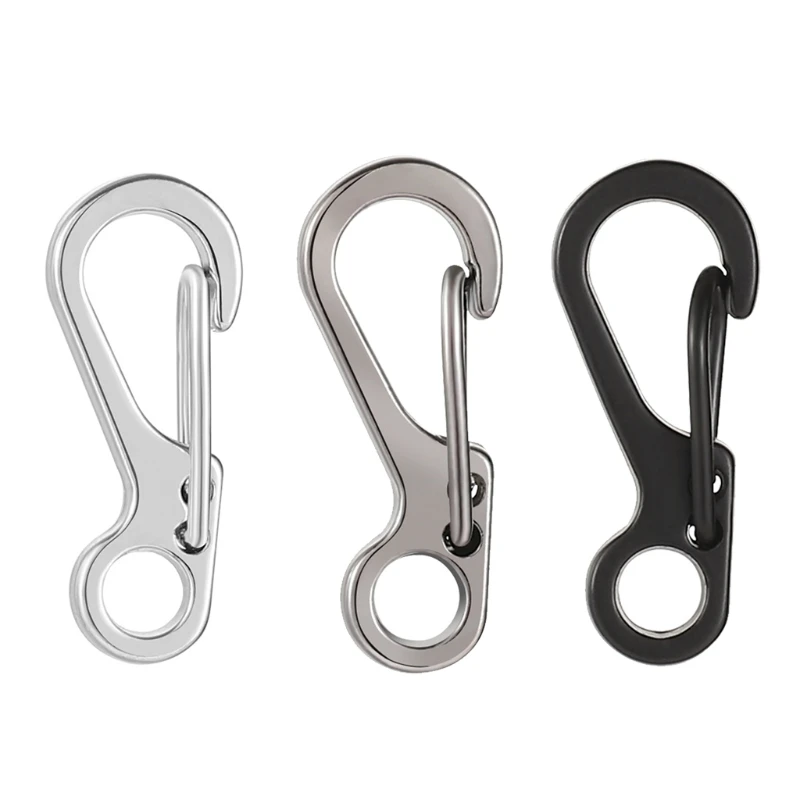

5Pcs Mini Spring Hanging Buckle Carabiner Clip Snap Hook Backpack EDC Keychain