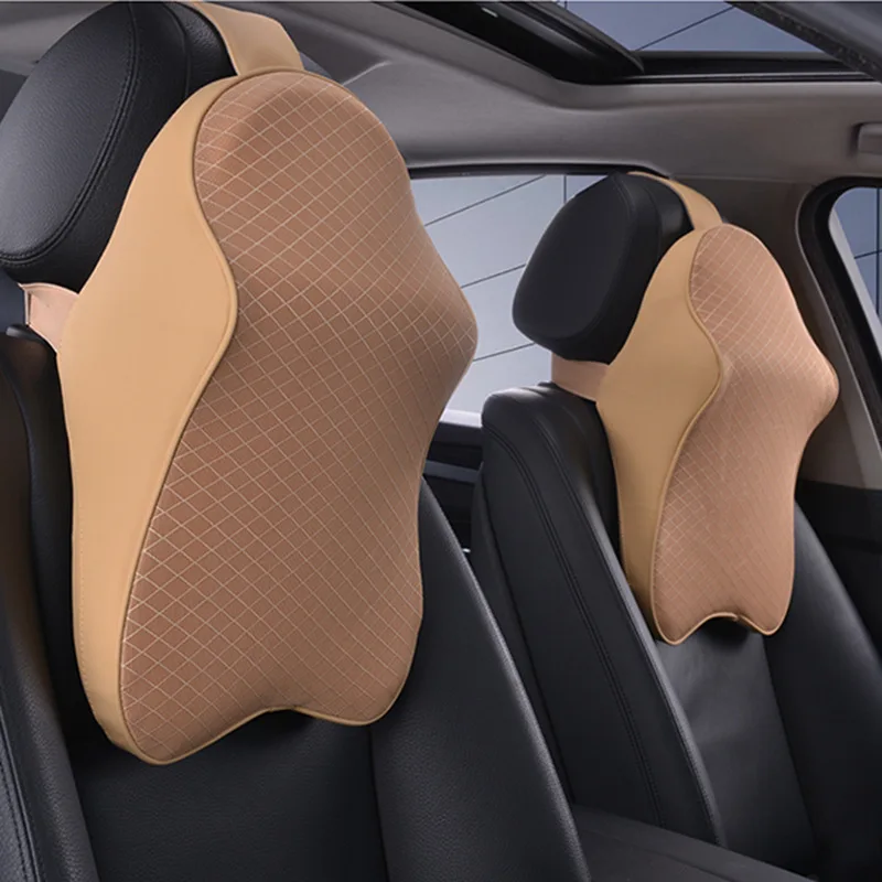 

Car Headrests Car Neck Pillows Memory Cotton Bone Neck Care Interior Upholstery Automotive Products