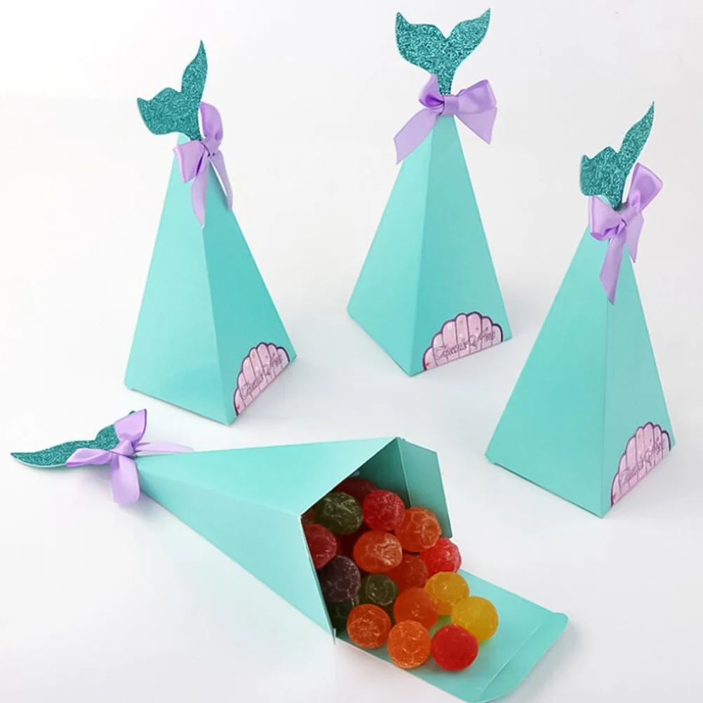 40 шт. коробка конфет с русалкой свадебная банка для хранения контейнер подарков