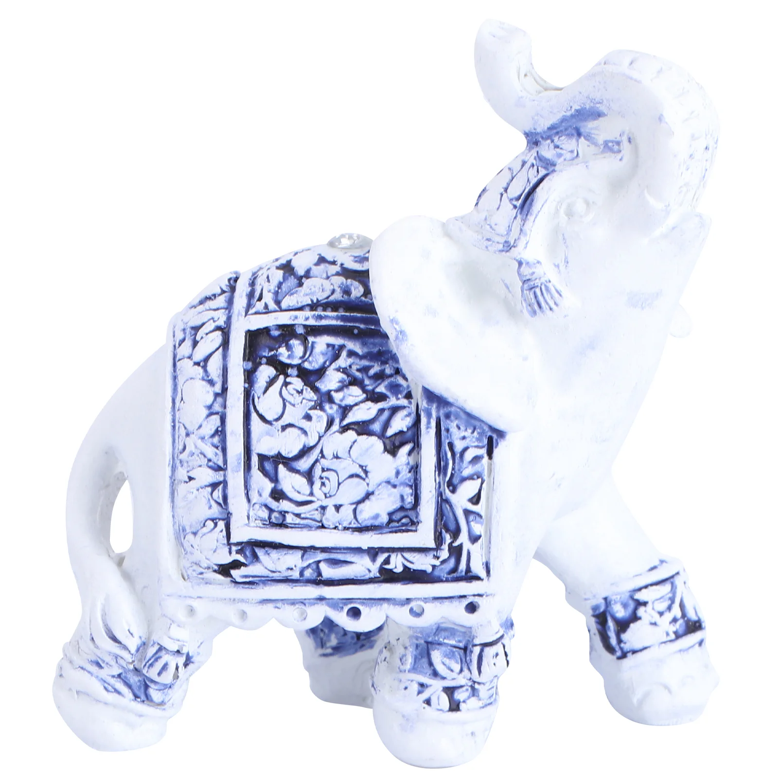 

Elephant Statue Animal Figurine Thairesin Wealth Ornament Figurinesluckydecoration Statues Luck Good Car Decor Sculpturesuccess