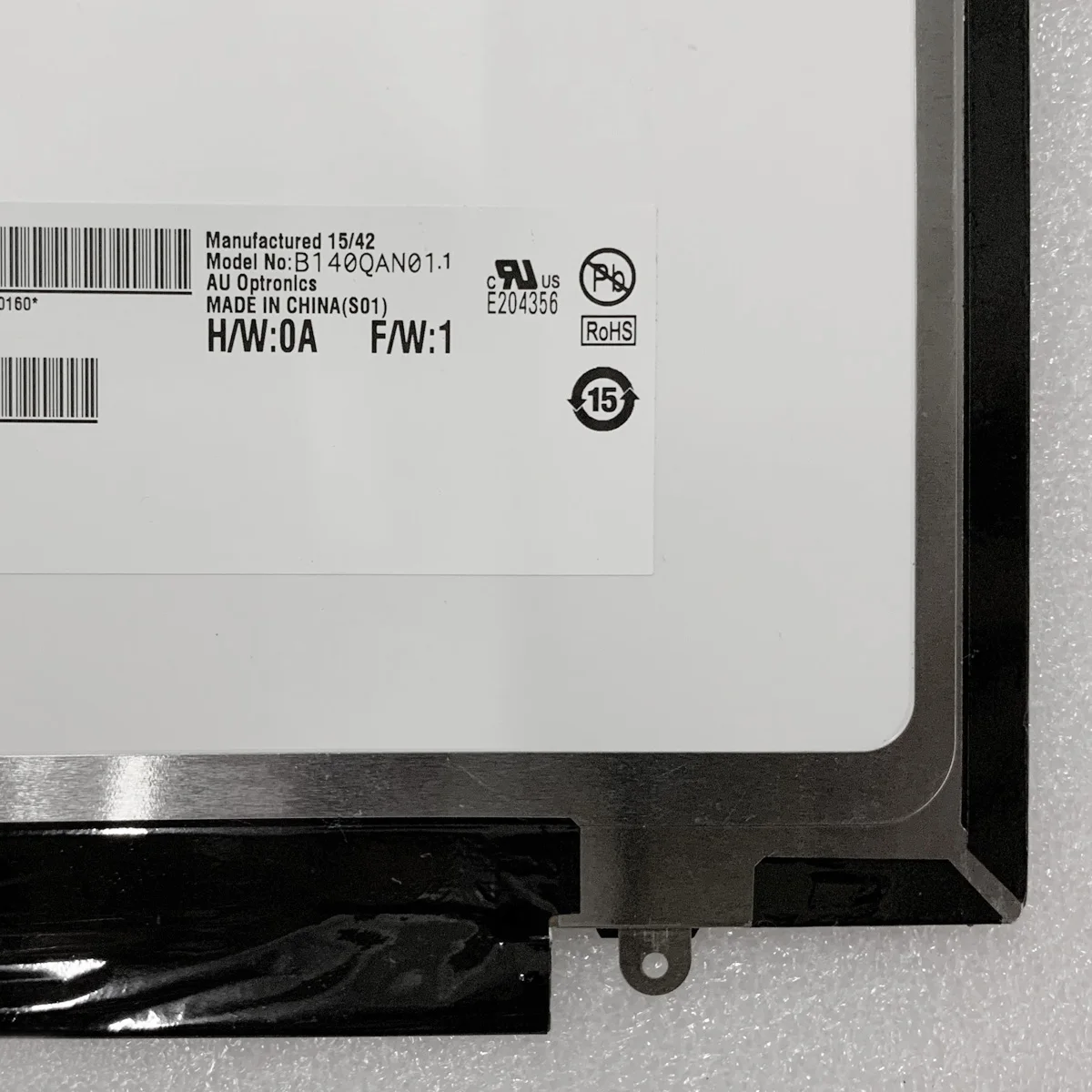 ЖК-экран B140QAN01.1 для ноутбука HP EliteBook 2560 G4 1440 G3 IPS 840 NTSC 40pin eDP 1040 x 72% |