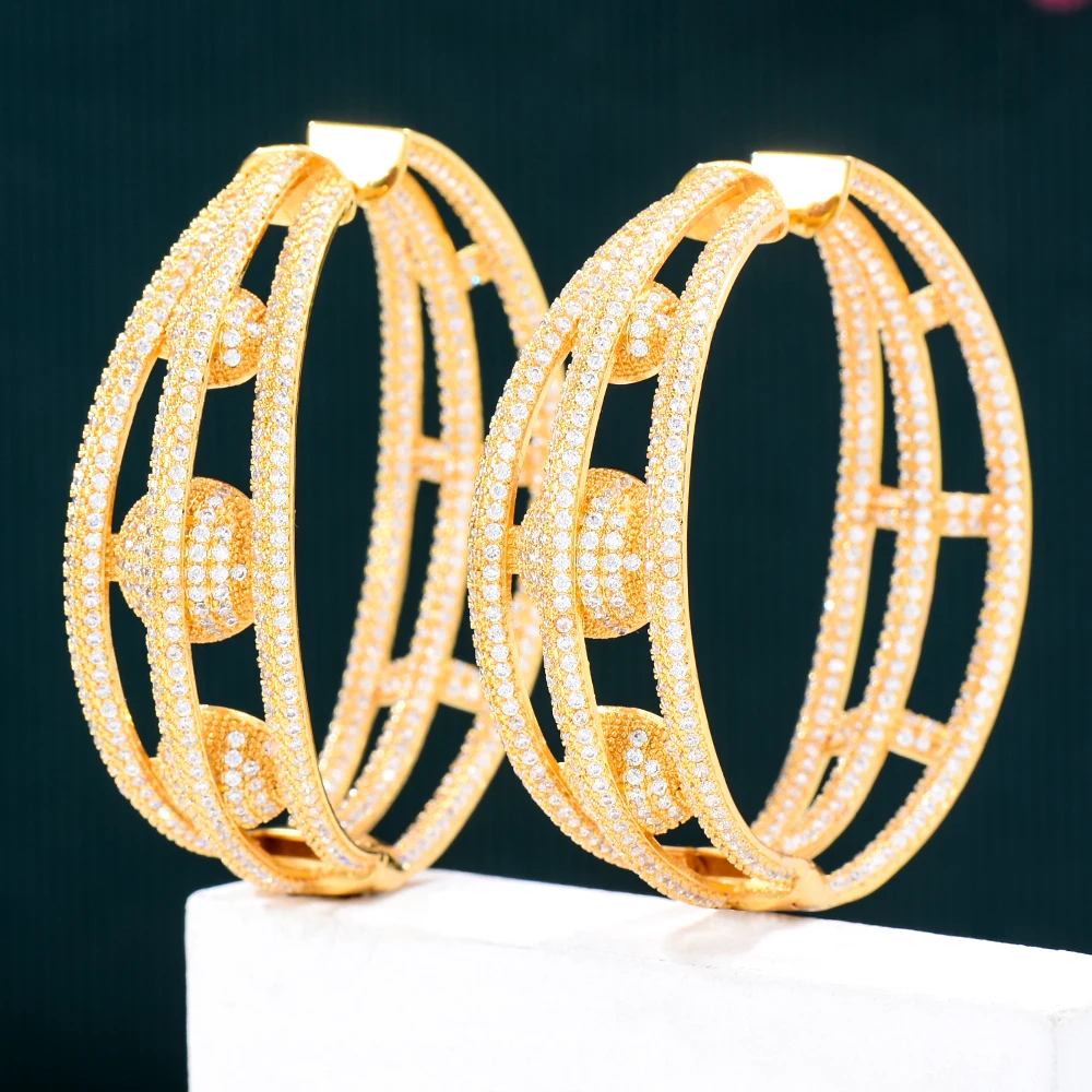 Женские круглые серьги-кольца Siscathy, модные золотистые серьги с кубическим цирконием, аксессуары для женщин, 2022