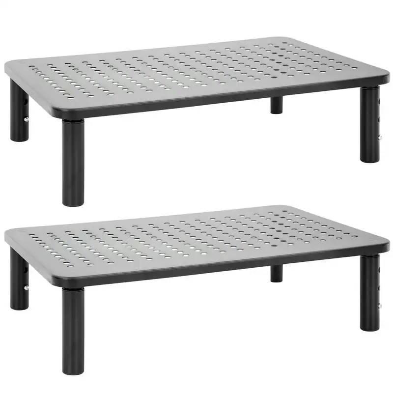 

Metal Monitor Stand Riser 2-Pack Fits 17"-32" Screens