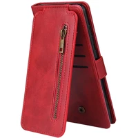 s21 fe s 22 ultra 5g zipper wallet 9 card leather case for samsung galaxy s22 plus note 10 20 flip case samsung s20 fe cover